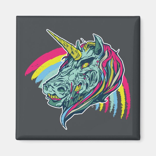 Zombie Unicorn Magnet (Framsidan)