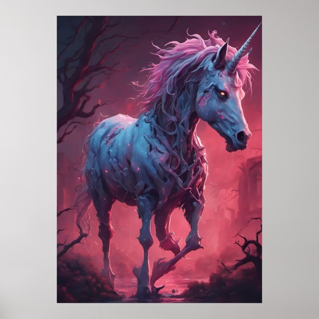 Zombie Unicorn Poster (Framsidan)