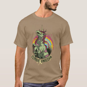 Zombie unicorn t shirt