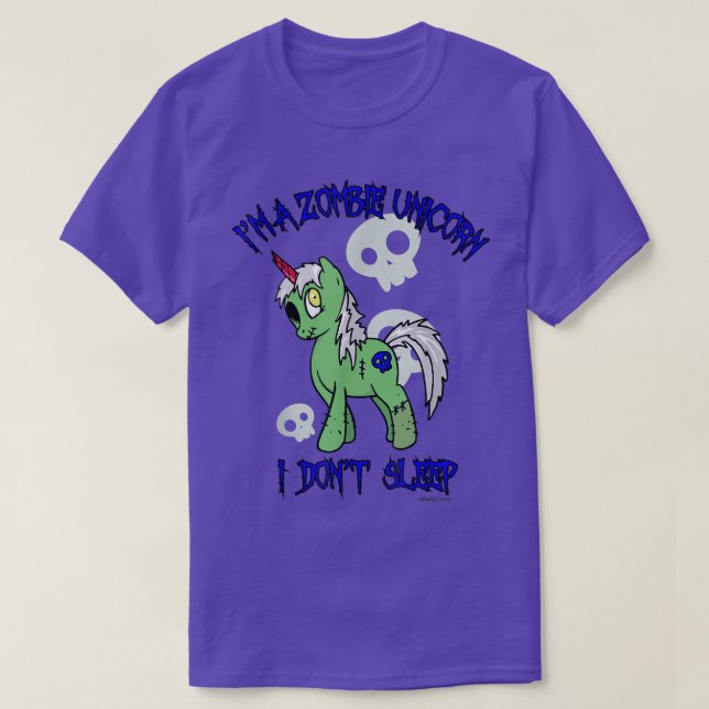 Zombie Unicorn T Shirt (Design framsida)