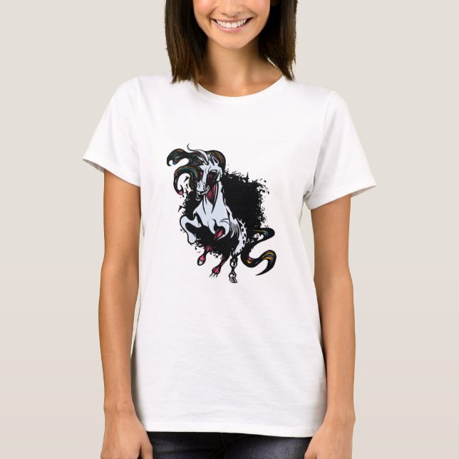 Zombie Unicorn T Shirt (Framsida)