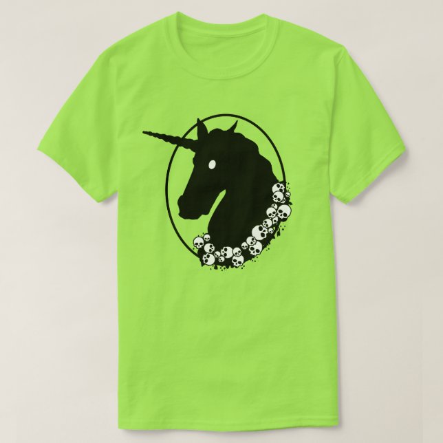 Zombie Unicorn T Shirt (Design framsida)