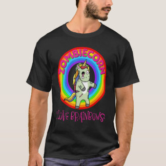 Zombie Unicorn Zombiecorn Halloween Rainbow T Shirt