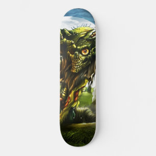 Zombie Uppstigande Fullmåne Kyrkogård Mini Skateboard Bräda 18,5 Cm