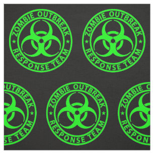 Zombie-utbrott Response Team Neon-grön Tyg