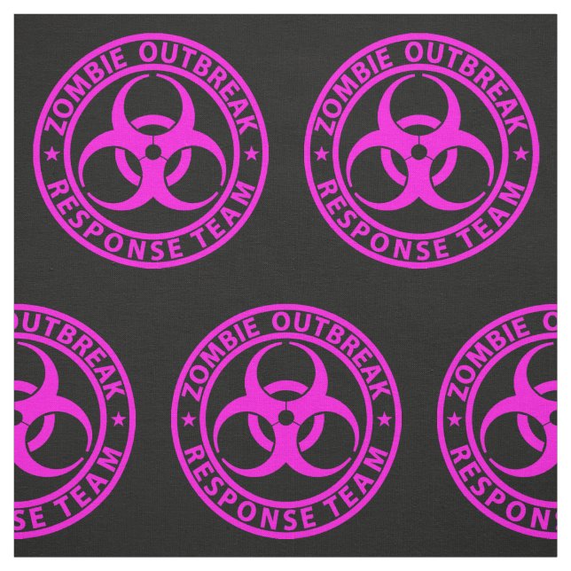 Zombie-utbrott Response Team Neon Rosa Tyg (Provkarta)