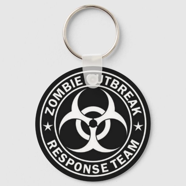 zombie-utbrottsteam nyckelring (Framsida)
