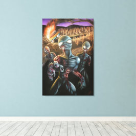 Zombie Utomjordingar Canvastryck