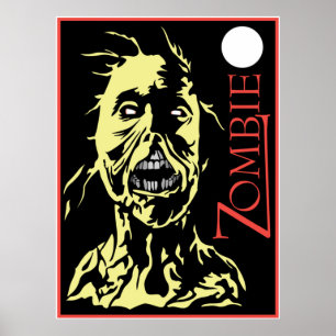 Zombie-utskrift Poster