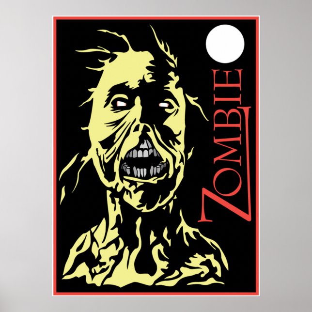 Zombie-utskrift Poster (Framsidan)