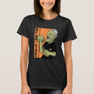 Zombie Vaknade Så Här Halloween T Shirt