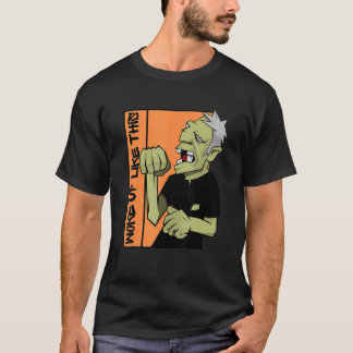 Zombie Vaknade Så Här Halloween T Shirt