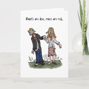 Zombie Valentine Day Card - Kärlek Card Helgkort