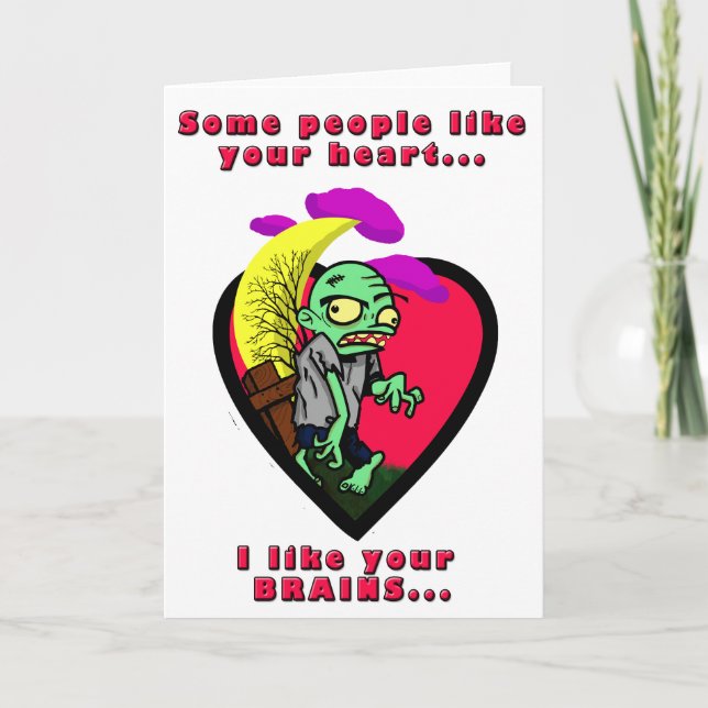 Zombie Valentine Helgkort (Framsida)