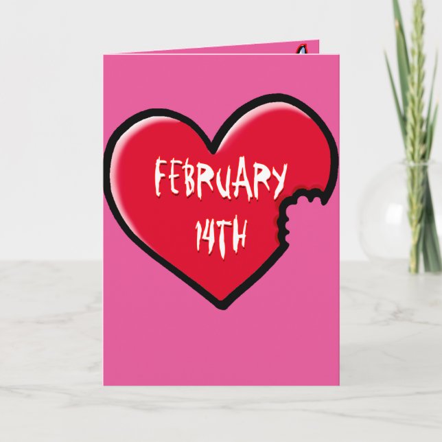 Zombie Valentine Helgkort (Framsida)