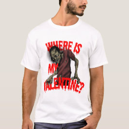 Zombie Valentine Horror Design T Shirt
