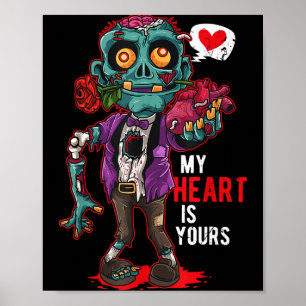 Zombie Valentine Mitt hjärta tillhör dig Poster