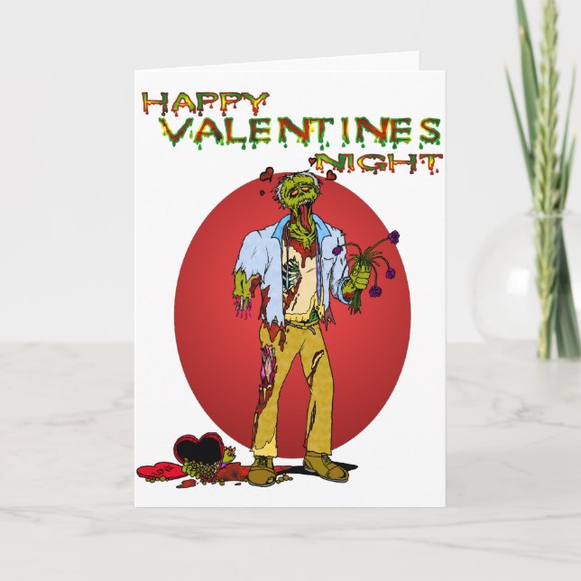 Zombie Valentineser Helgkort (Framsida)