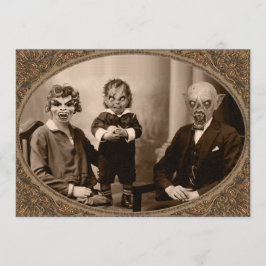 Zombie Vampyrre Halloween fest Inbjudningar