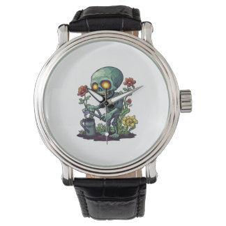 Zombie Växt Förälder Armbandsur