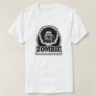 ZOMBIE Vi vill ha dina hjärnor Ver.3 Svartvit T Shirt