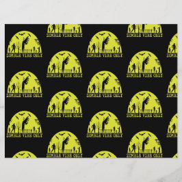 Zombie Vibes Endast skrapbok Papper Reklamblad