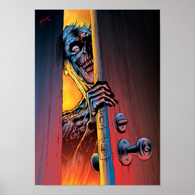 Zombie vid din dörr poster (Framsidan)