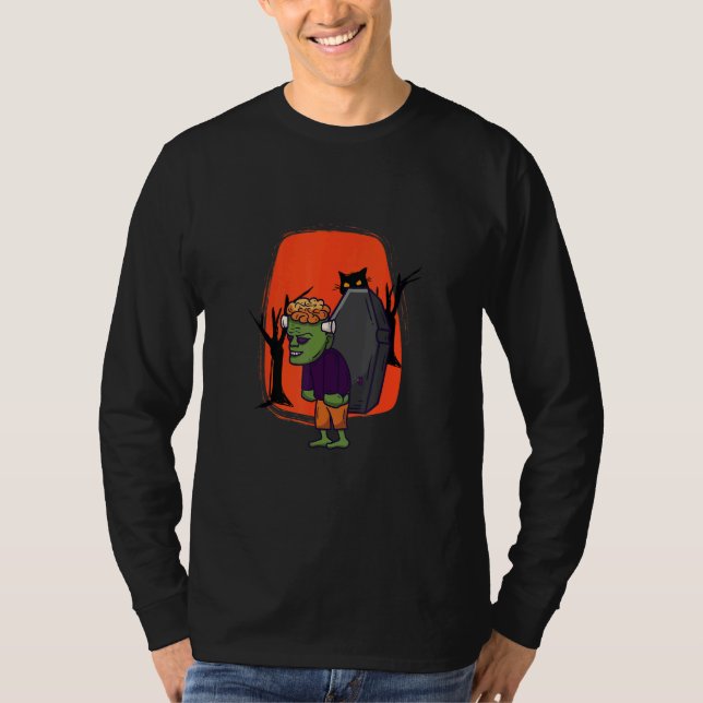 Zombie vid midnatt t shirt (Framsida)