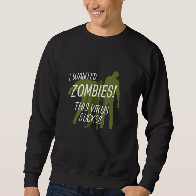 Zombie Ville Zombies Detta Virus Stinker Lång Ärmad Tröja (Framsida)