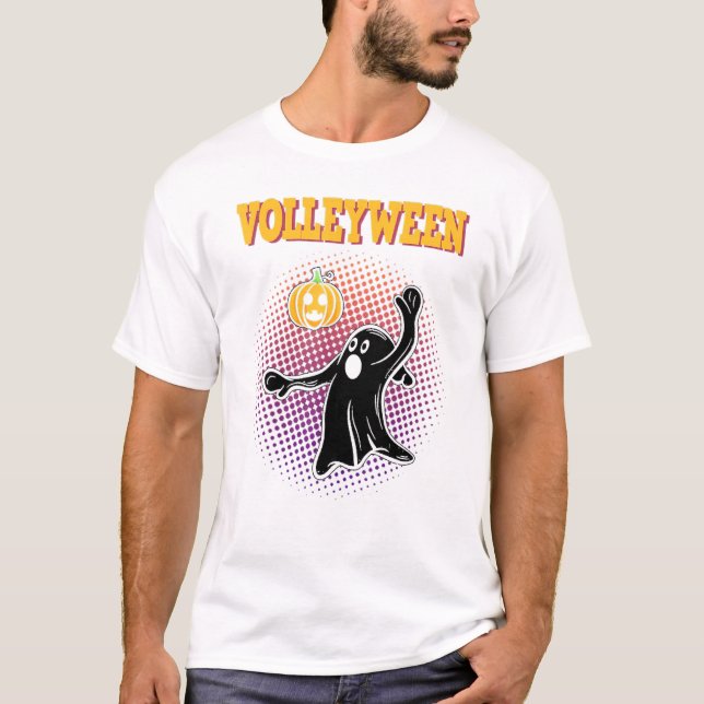 Zombie Volleyball Players Halloween Costume T Shirt (Framsida)
