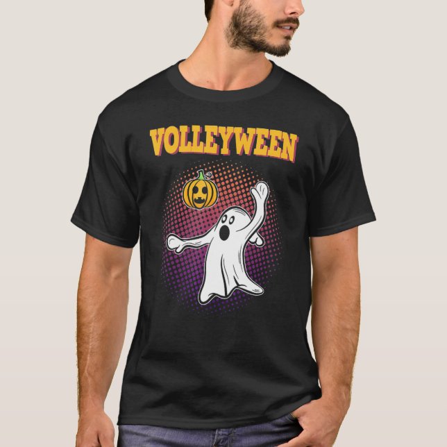 Zombie Volleyball Players Halloween Costume T Shirt (Framsida)