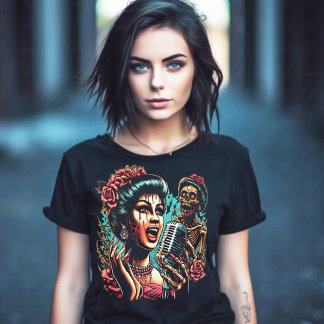 Zombie Voodoo Girl T Shirt