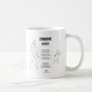 Zombie vs babymuggen kaffemugg