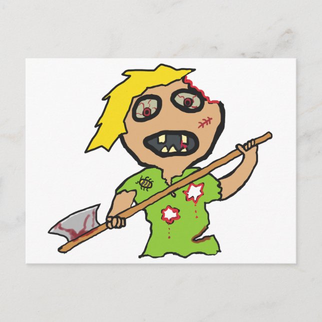 Zombie Vykort (Framsida)