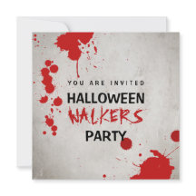 Zombie Walkers Bloodfläcked Halloween fest