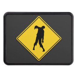 Zombie Warning Halloween Dragkroksskydd