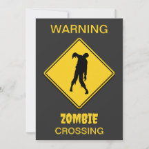 Zombie Warning Halloween