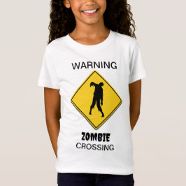 Zombie Warning Halloween T Shirt