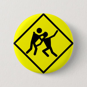 Zombie Warning Road Sign Knapp