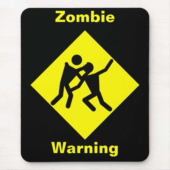 Zombie Warning Road Sign Musmatta (Framsidan)