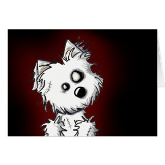 Zombie Westie Halloween OBS Kort