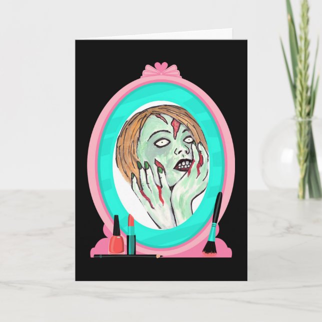 Zombie Wisdom Birthday Card Kort (Framsida)