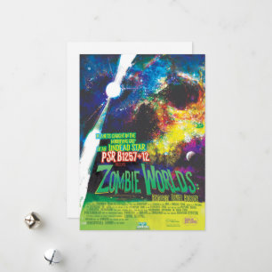 Zombie Worlds Halloween Galax av Skräck Julkort