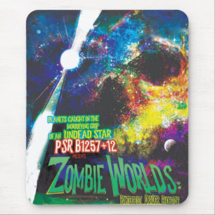 Zombie Worlds Halloween Galax av skräck Musmatta