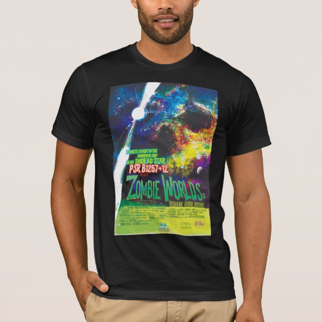 Zombie Worlds Halloween Galax av skräck T Shirt (Framsida)