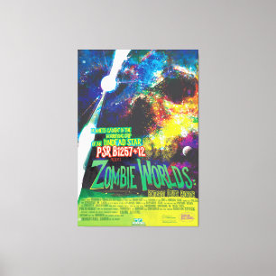 Zombie Worlds Halloween Galaxy of Horrors Canvastryck