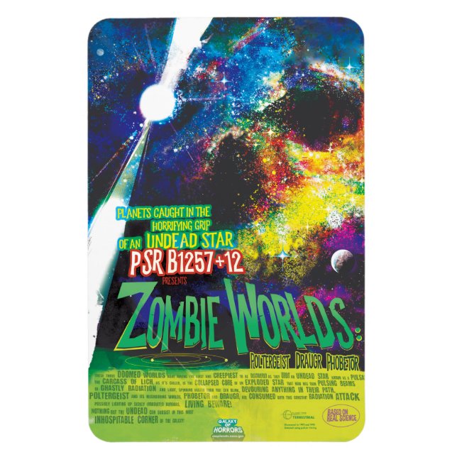 Zombie Worlds Halloween Galaxy of Horrors Magnet (Vertikal)