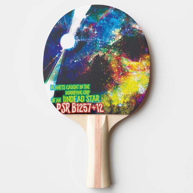 Zombie Worlds Halloween Galaxy of Horrors Pingisracket (Framsidan)