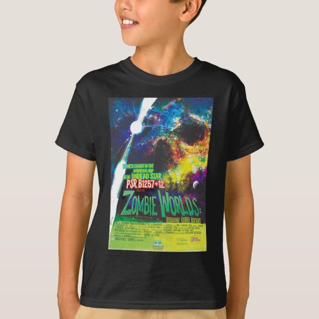 Zombie Worlds Halloween Galaxy of Horrors T Shirt (Framsida)