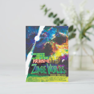 Zombie Worlds Halloween Galaxy of Horrors Vykort